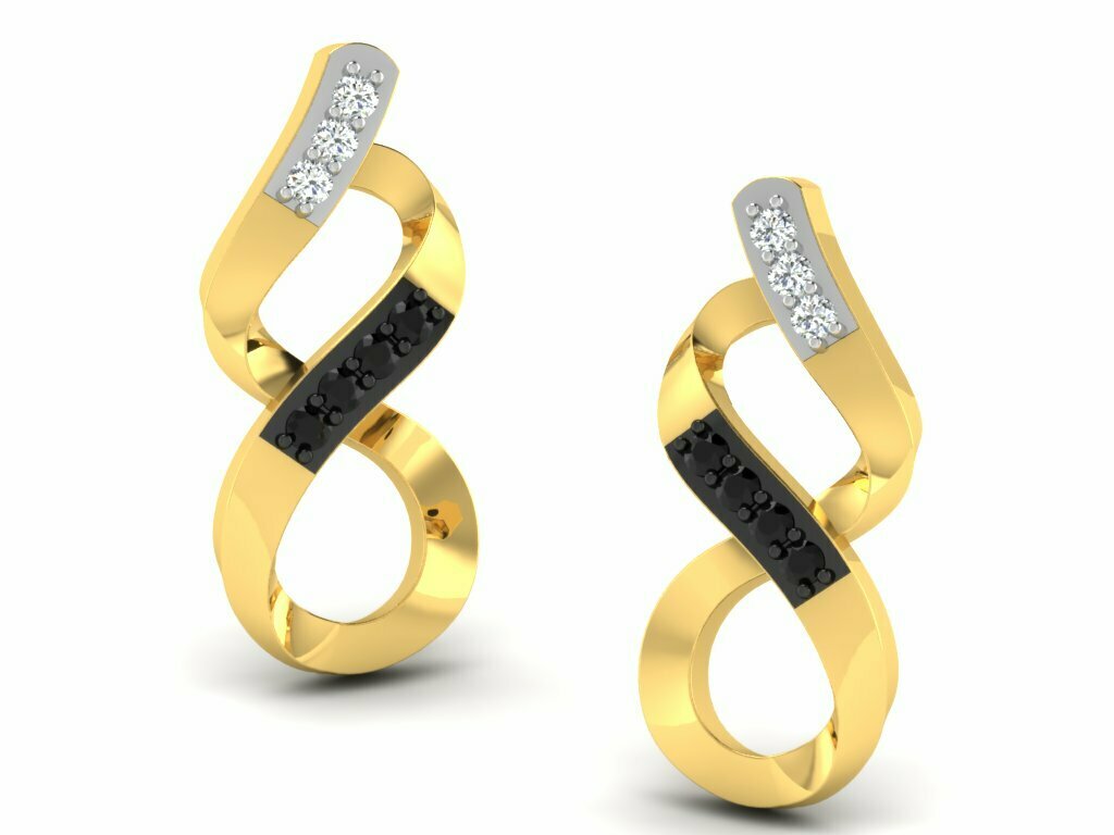 earrings 3dm stl detail image Jewelry jewelry gold earring jewelery cool fashion 3D print model - Mito3D