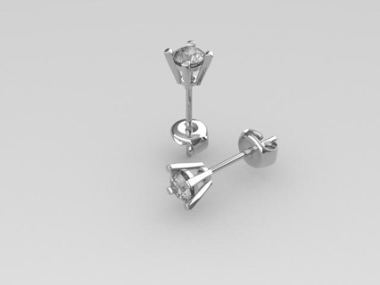 earrings 4 square claws Jewelry pending sleepyheads  3d print model - Mito3D