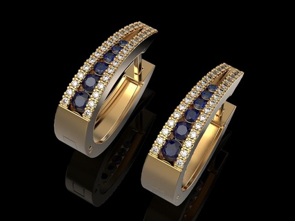 orecchini 6 orecchino donne gioielleria Stampa 3dprinted stampabile design gioiello d'oro moda stampa oro prototipazione argento nozze 3d print model - Mito3D
