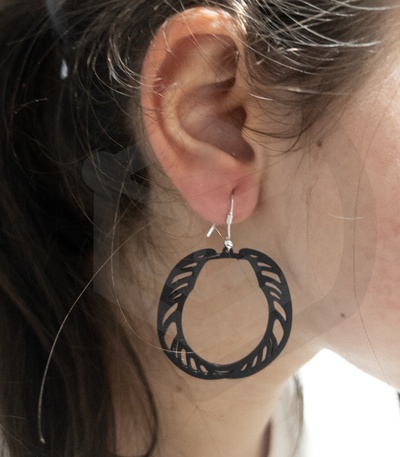 earrings caesar design earring fashion jewelry wearable 3d print model - Mito3D