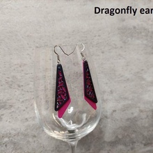 boucles d'oreilles base données bijoux cadeau équipement libellule tricher supporter diamant Triangle foyer Valentin 3d print model - Mito3D