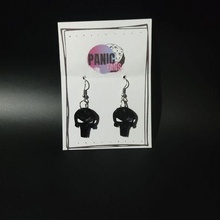 boucles d'oreilles porte clés punisseur 3d print model - Mito3D