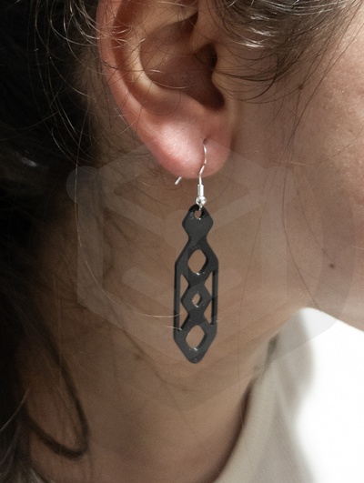 earrings melting design earring fashion jewelry wearable 3d print model - Mito3D