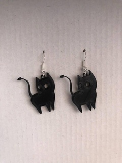 earrings pendant cat 3d print model - Mito3D