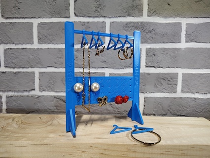 earrings pendants rack coat 3d print model - Mito3D