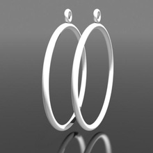 earrings rings jewelry buckles ears 3d print model - Mito3D