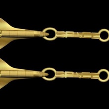 boucles d'oreilles spacex de la navette spatiale bijoux 3d print model - Mito3D