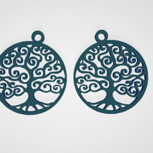 earrings tree life jewelry unsettled lifespan 3d print model - Mito3D