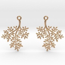 earrings twigs jewelry branches 3d print model - Mito3D