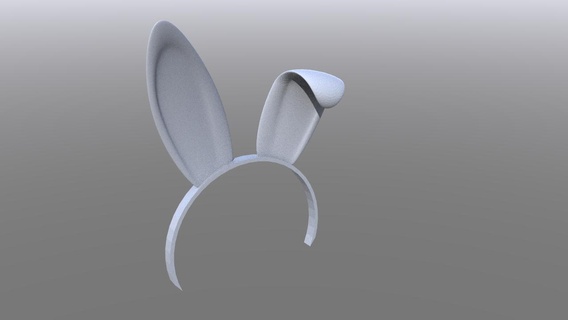 ears easter eggs cats dogs humans rabbits egg rabbit deco 3d print model - Mito3D