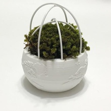 earth dome planter home house land nature pot minimalist creative new planet 3d print model - Mito3D