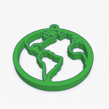 earth earrings jewelry earring fashion tellus gift 3d print model - Mito3D