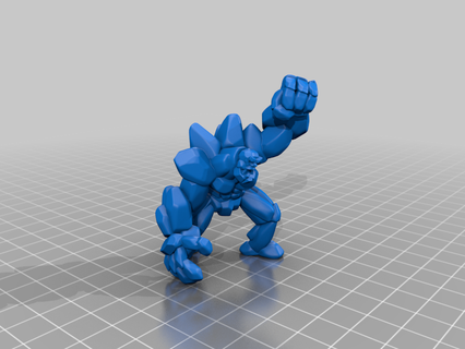 earth elemental - rock golem - stone giant dnd mini miniature pathfinder tabletop ttrpg toy game accessories  3d print model - Mito3D
