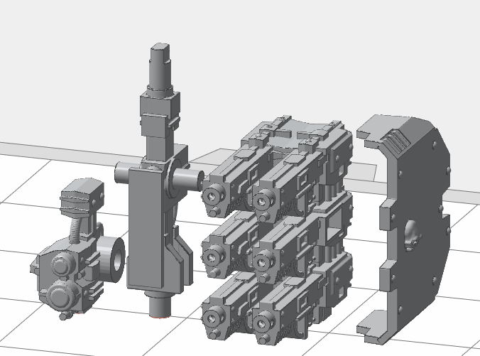 terre butineuse loquet jeu raider bolter ouragan 3D print model - Mito3D