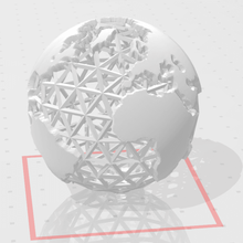earth globe art space sphere world universe 3d print model - Mito3D