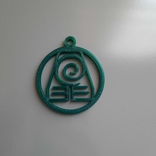 Terre Royaume porte clés bijoux aang avatar Korra symboles séries accessoires 3d print model - Mito3D