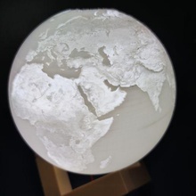 earth litho art 3d print model - Mito3D