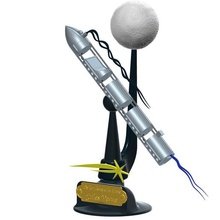 earth moon - jules verne art rocket fiction model 3d print model - Mito3D