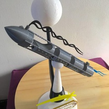 la terre de lune jules verne divers fusée maquette 3d print model - Mito3D
