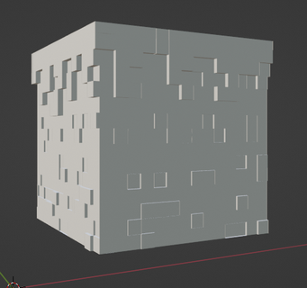 Dünya taş blok Minecraft diyorama bloklar Sanat 3d print model - Mito3D