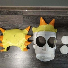 facile Assemblée meule sanchez masque morty mode rick costume 3d print model - Mito3D