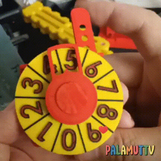fácil Ensinar crianças números Diversão roda fortuna pedido oyun arca felek jogos brinquedo 3D print model - Mito3D
