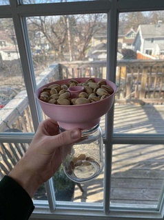easily printable pistachio bowl mason jar top lid nut kitchen dinner dining room 3d print model - Mito3D
