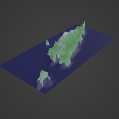 doğu timor harita coğrafi arazi dünya kent kasaba topografya haritacılık dağ ada manzara uydu atlas millet ülke küresel 3d print model - Mito3D