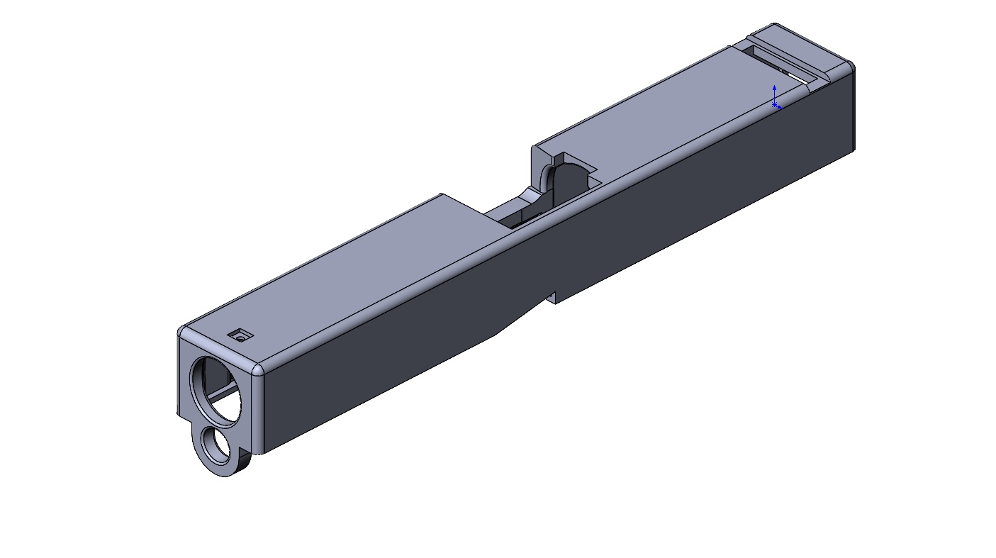 grue 39 glock 17 gen3 faire glisser airsoft balle frappe g17 glock17 boulon 3D print model - Mito3D