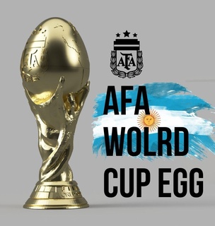 easter afa world cup egg huevo de pascua mundia argentina 3d print model - Mito3D