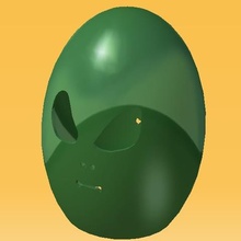 easter aliens egg home 3d print model - Mito3D