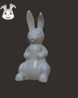 easter bunny easterxcults decoration table rabbit hare home design 3d print model - Mito3D