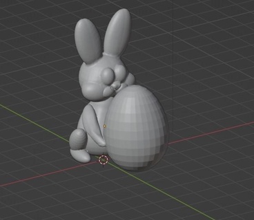 easter bunny rabbit egg gift spring design 3d model decoration printing crafts toys gifts hugging unique figure pas 3d print model - Mito3D