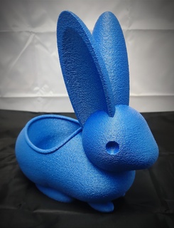 easter bunny rabbit art 3d print model - Mito3D