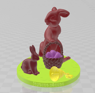 Paskalya tavşan 3d print model - Mito3D