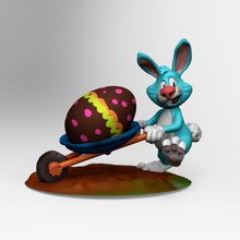 easter bunny art cartoon toy animal rabbit egg ornament 3d print model - Mito3D