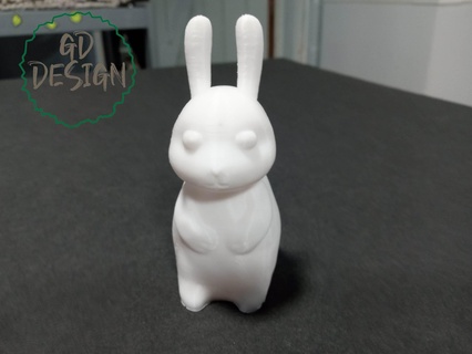 Pâques lapin Jésus cor 3d print model - Mito3D