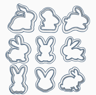 easter bunny rabbit egg 3d print model - Mito3D