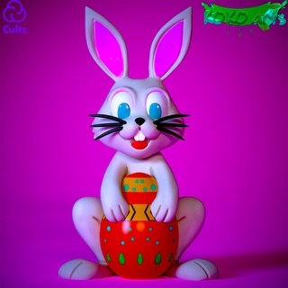 easter bunny rabbit egg toy art flexy 3d print model - Mito3D