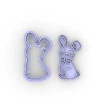 Pasqua coniglietto pasqua conejo pascua biscotti cookiecutter 3d print model - Mito3D