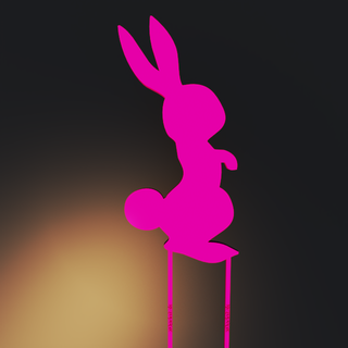 Pasqua coniglietto 3 bambino coniglio guarnizione primavera 3d print model - Mito3D