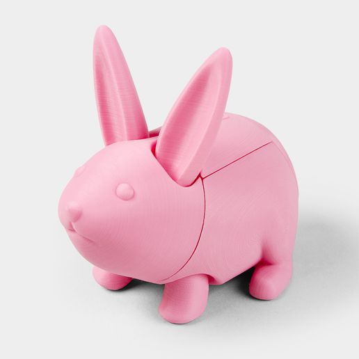 easter bunny bank - foldable 4d 3D print model - Mito3D