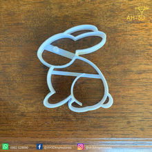 lapin de pâques à l'emporte-pièce la maison cookie cookiecutter cuire au four cuisine outil ustensiles emporte-pièce fondant biscuit galleta cortante le bicarbonate pascuas ostern semanasanta 3d print model - Mito3D