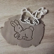 easter bunny cookie cutter home rabbit 3d print model - Mito3D