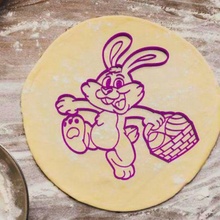 easter bunny cookie cutter basket chick chiken easteregg egg hare kitchen willow cutting masses cake cutters bakery porcelain ceramine clay pastry bakers marker markers stamps molds 3d print model - Mito3D