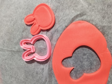easter bunny cookie cutter easter coockie cutter rabbit cookie cutter  3d print model - Mito3D