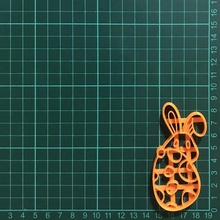 Paskalya tavşanı çerez kesici sanat bunny kurabiye keskin tavşan 3d print model - Mito3D