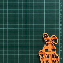 conejito de pascua cortador galletas art bunny cookie sharp la el conejo 3d print model - Mito3D