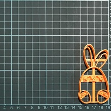 conejito de pascua cortador galletas art bunny cookie el conejo la 3d print model - Mito3D
