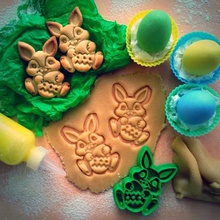 easter bunny cookie cutter home 3d print model - Mito3D